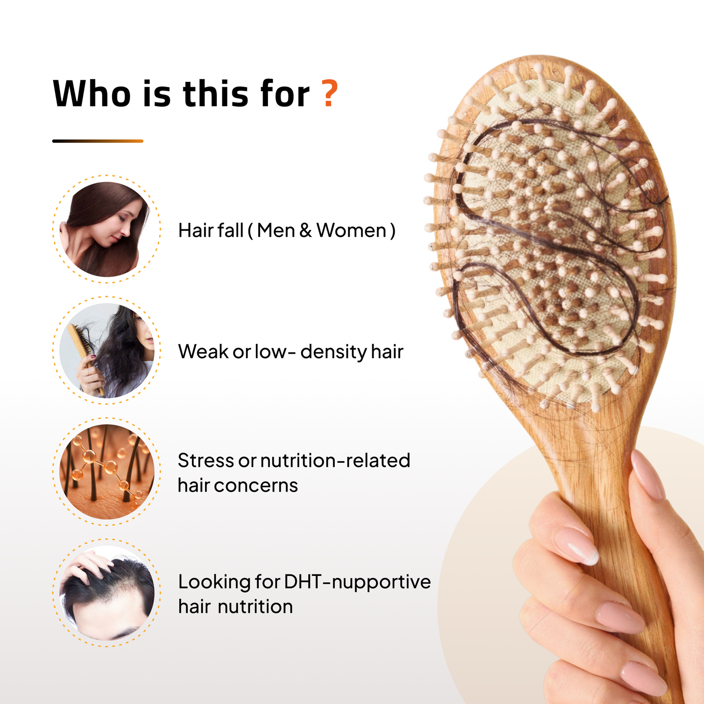 Hair Vitamin Supplements for Re-Growth | FSSAI Approved | Vegan Friendly