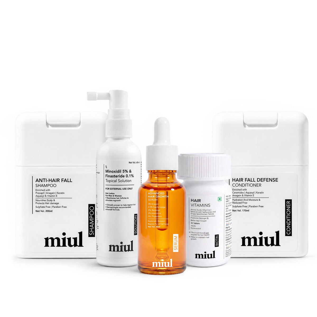 Hair Regrowth Solution Kit | Peraben Free | No Artificial Dyes
