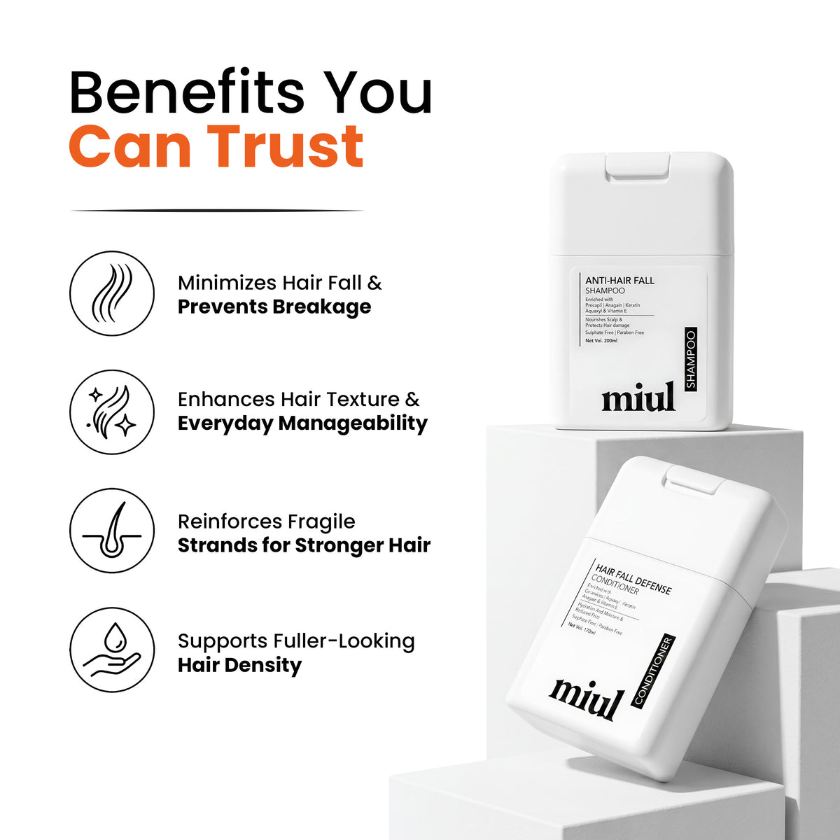 Advance Anti-Hair Fall Shampoo & Conditioner | Keratin | Vitamin E