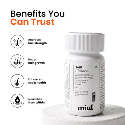Advanced Hair Growth Serum and Vitamin Supplements | Clinically Tested | Vegan