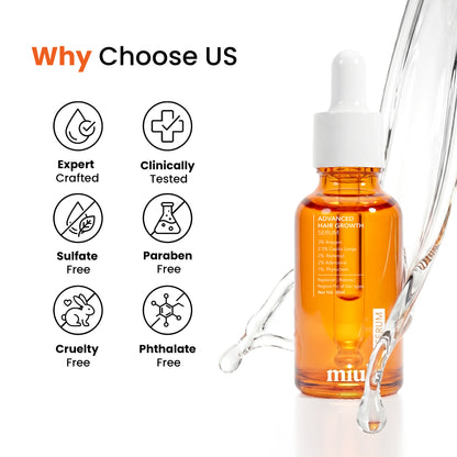 Advanced Hair Growth Serum | 30ml | Silicone Free