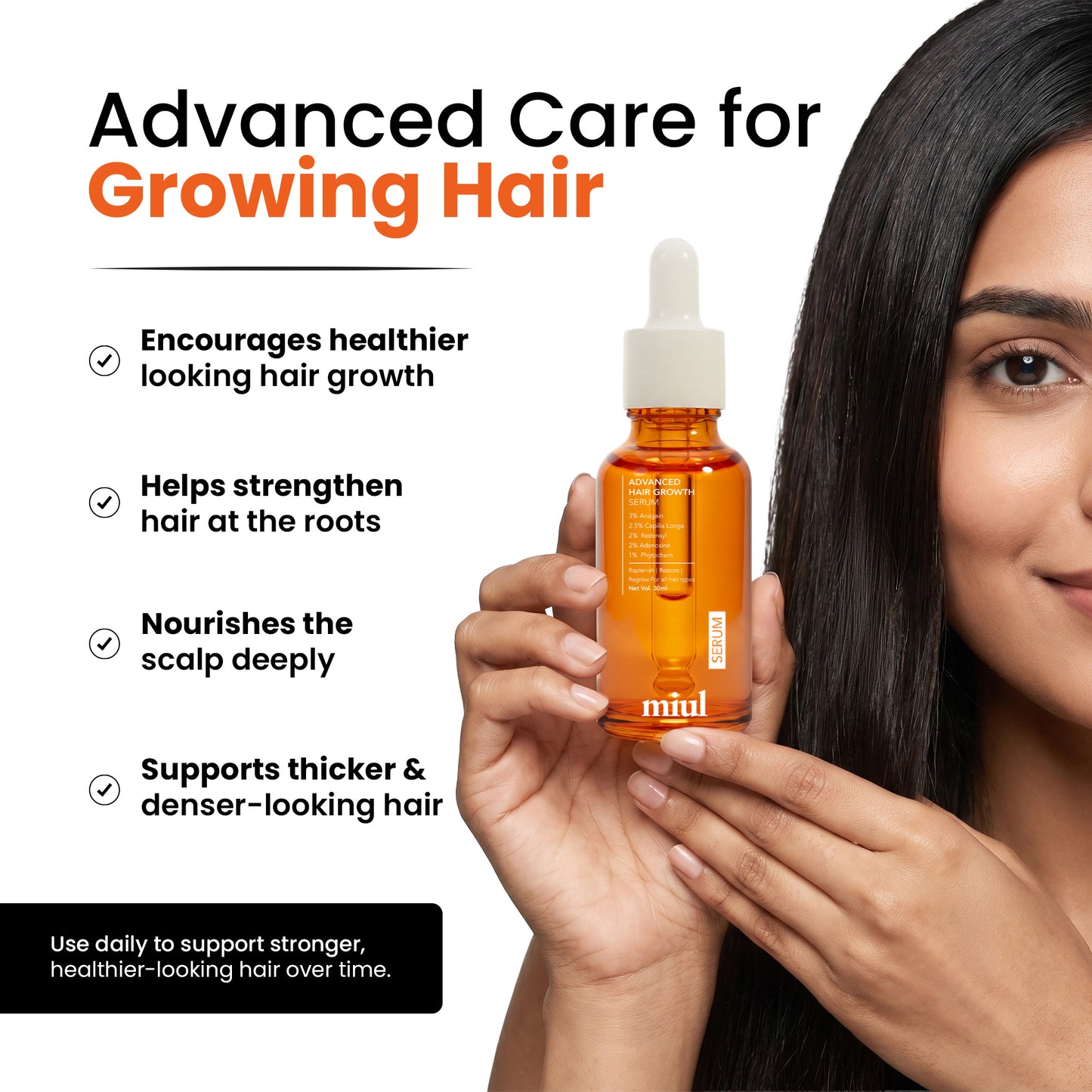 Advanced Hair Growth Serum | 30ml | Silicone Free