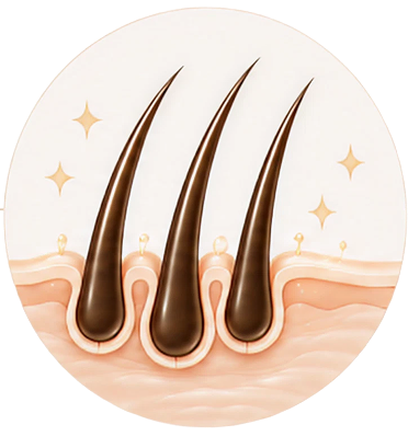 Strong, shiny & flake-free hair