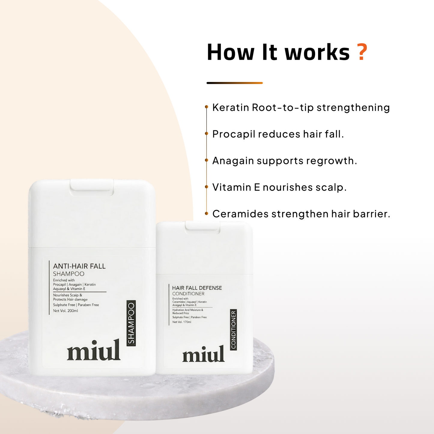 Advance Anti-Hair Fall Shampoo & Conditioner | Keratin | Vitamin E