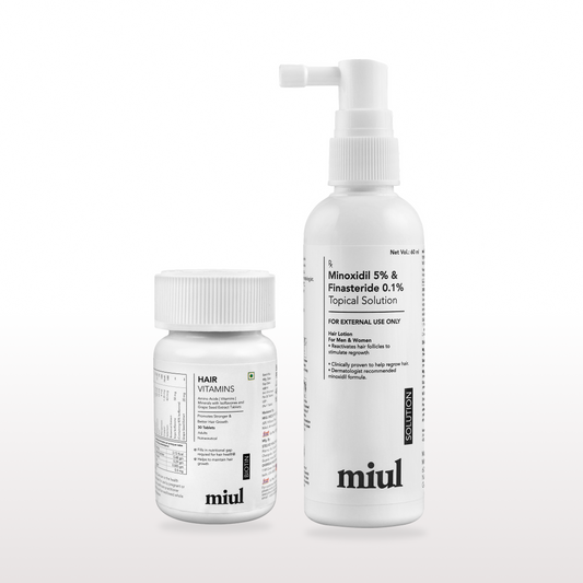 Hair Growth Topical Solution and Vitamin Supplements | Scientifically Tested | Vegan Friendly