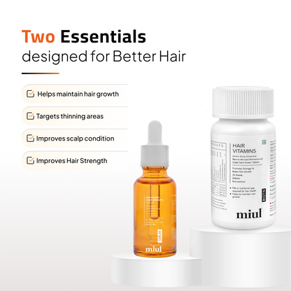 Advanced Hair Growth Serum and Vitamin Supplements | Clinically Tested | Vegan