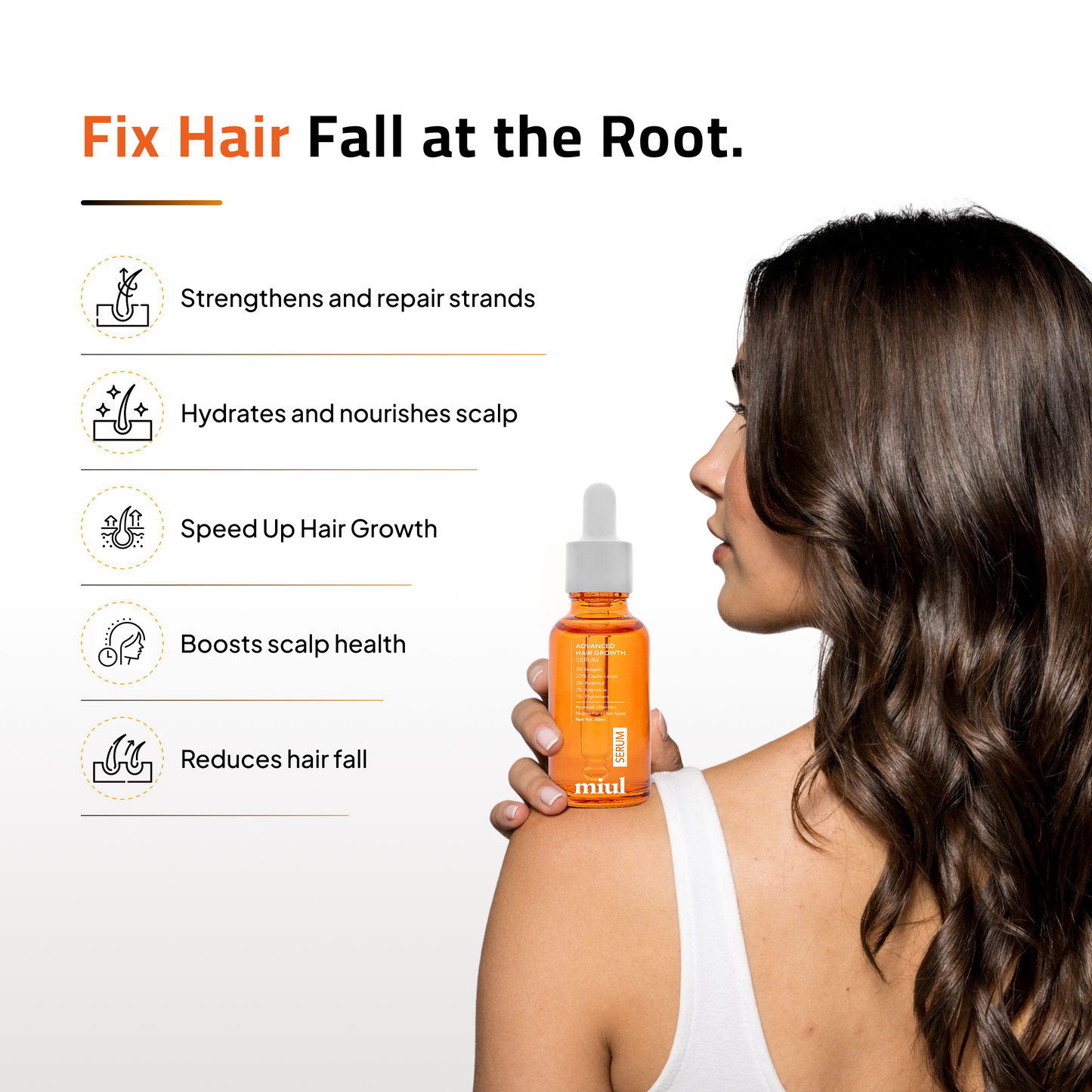 Advanced Hair Growth Serum and Vitamin Supplements | Clinically Tested | Vegan