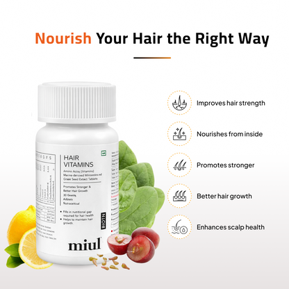 Advanced Hair Growth Serum and Vitamin Supplements | Clinically Tested | Vegan