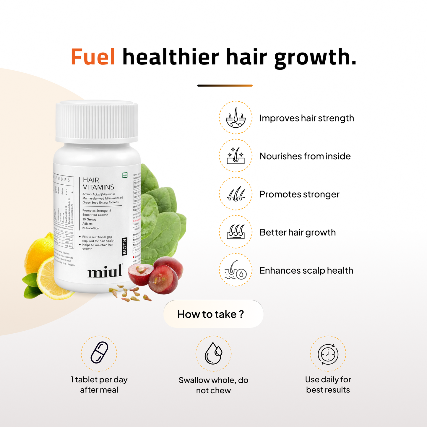 Hair Regrowth Solution Kit | Paraben Free | No Artificial Dyes