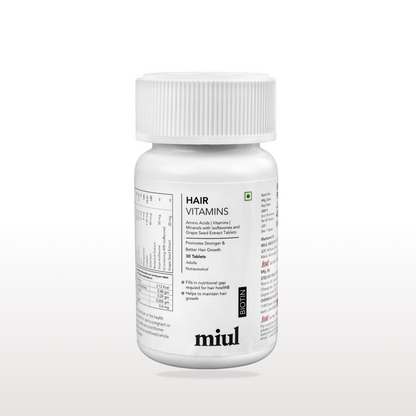 Hair Vitamin Supplements for Re-Growth | FSSAI Approved | Vegan Friendly