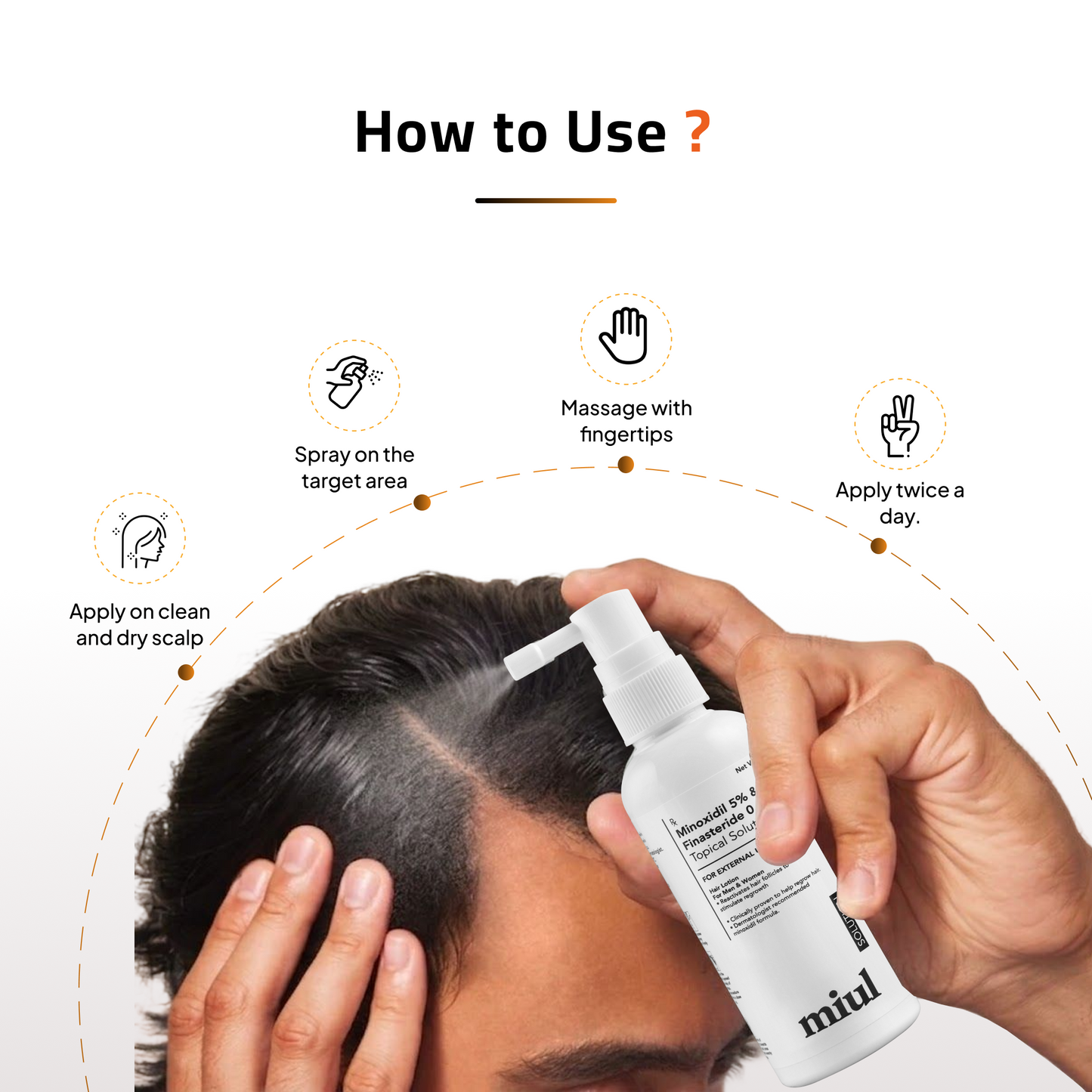 Hair Growth Topical Solution | Scientifically Tested | 60ml